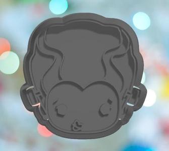 Halloween Frankensteins  Bride Face Cookie Cutter
