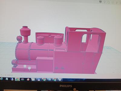 Malá lokomotiva pro zahradní železnici