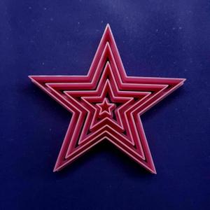 Star Cookie Cutter in Set of 1 to 10cm Cookie Cutters