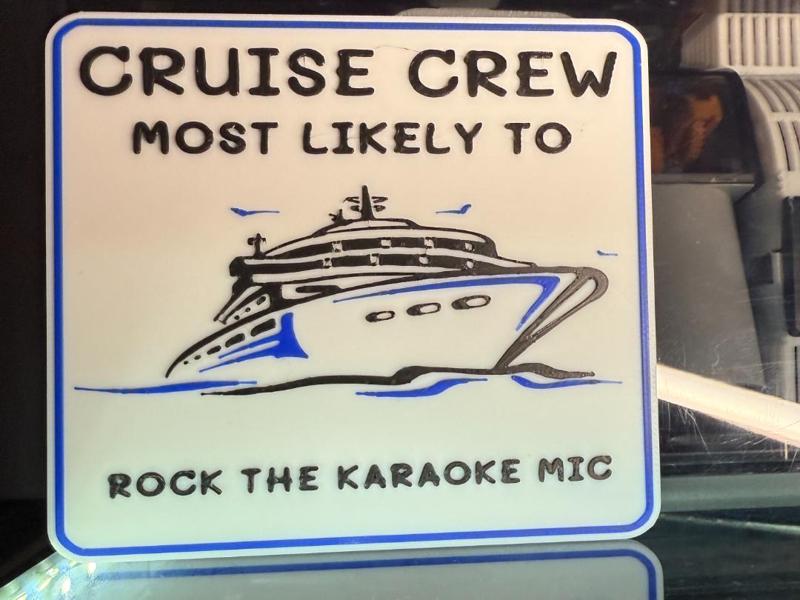CRUISE CREW MOST LIKELY TO ROCK THE KARAOKE MIC 