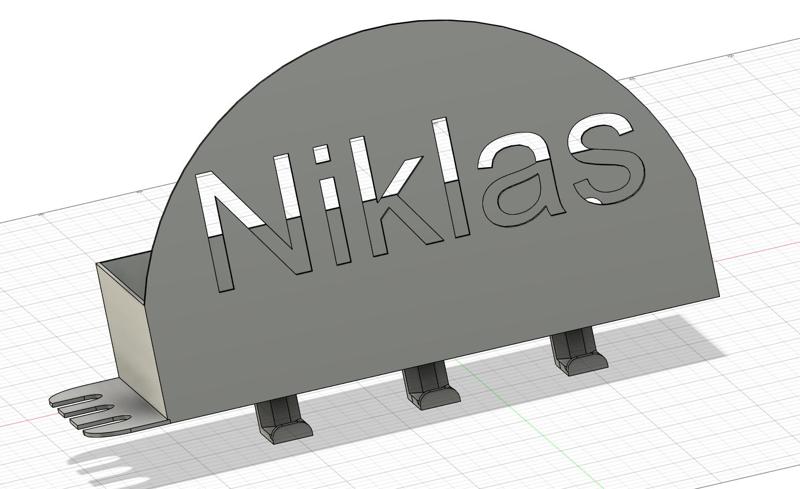 Bad Organizer mit step für eigenen Namen