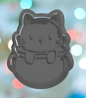 Halloween Black Cat In Cauldron Cookie Cutter
