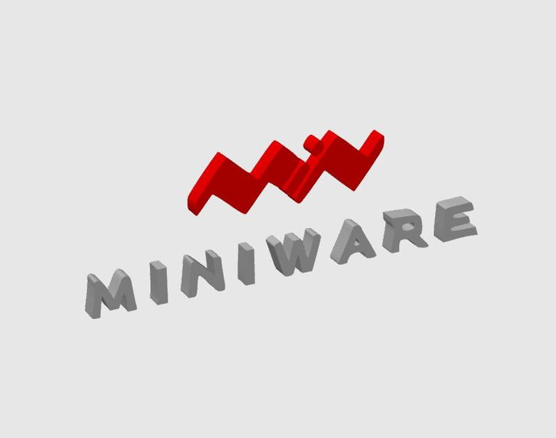 MINIWARE Logo 3D STL