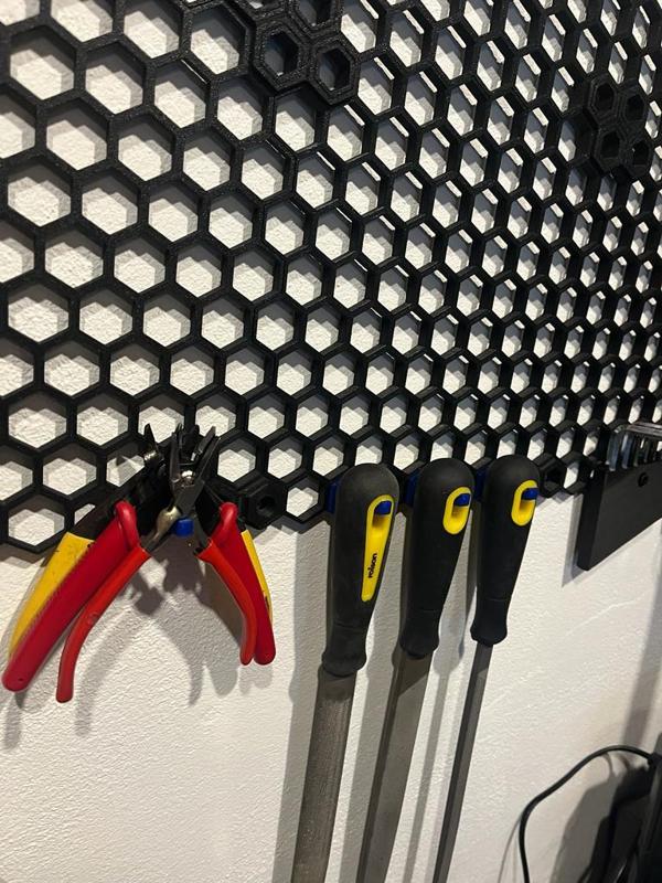 Honeycomb storage wall attachments