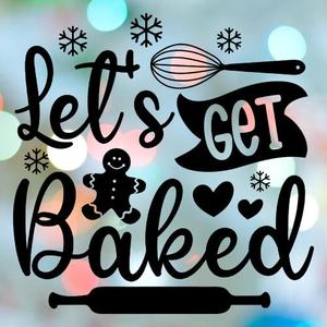 Christmas Stamp Lets Get Cookie Cutter