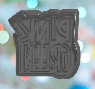 Wicked Green Pink Cookie Cutter