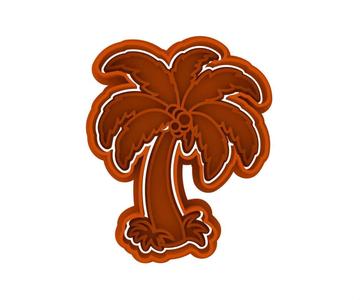 COCONUT PALM TREE COOKIE CUTTER