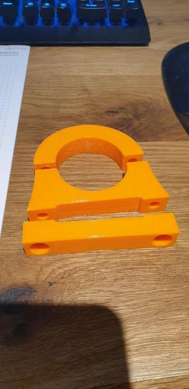 Gitterstabmatten Halter für runde Pfosten