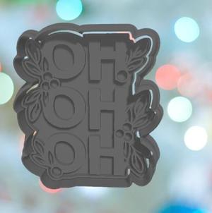 Christmas Holly Ho Ho Ho Cookie Cutter