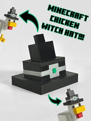Minecraft chicken Halloween Witch Hat