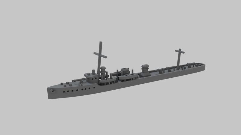 WW1 Royal Navy Acasta class Destroyer