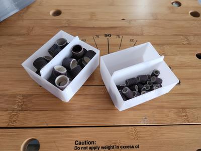 Parametric catch-all bin for Packout rotary tool organizer
