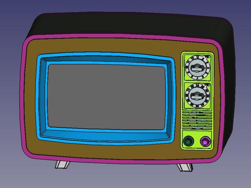 Raspberry Pi Touch Display Retro Tv Version 1