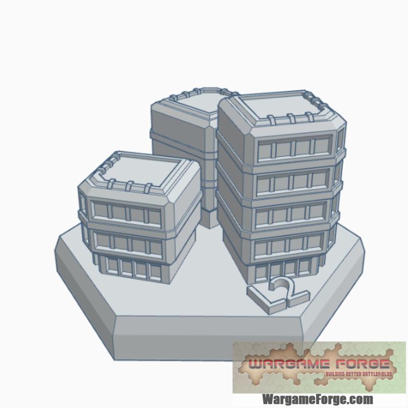 Sci-Fi Building 23 Hex Map Scale HMSSF023