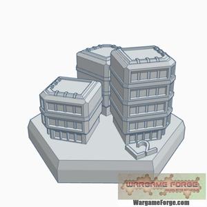 Sci-Fi Building 23 Hex Map Scale HMSSF023