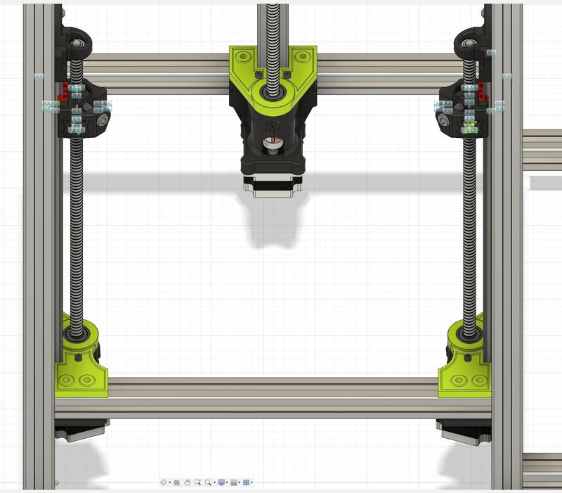 HevORT nema 23 Z axis Motormounts