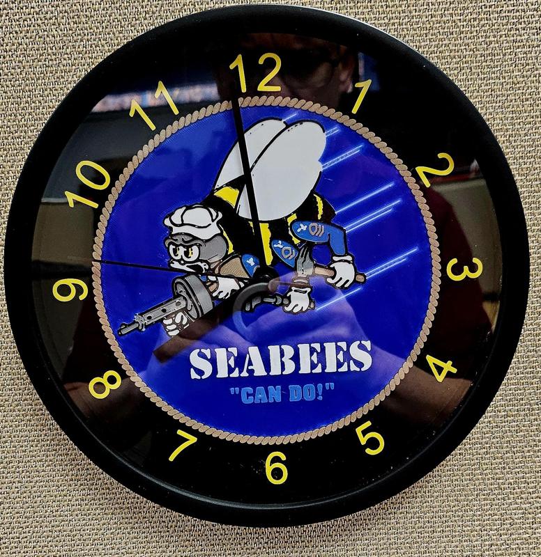 Navy Seabees Clock Face