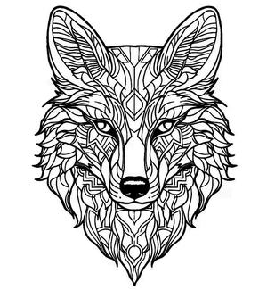 wolf mandala