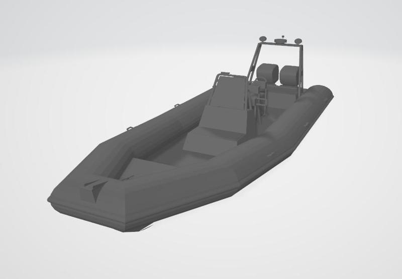 fireboat with trailer