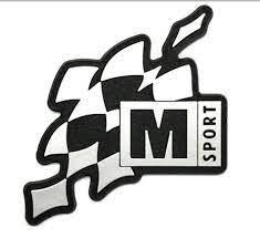 M-sport keychain with carbon background