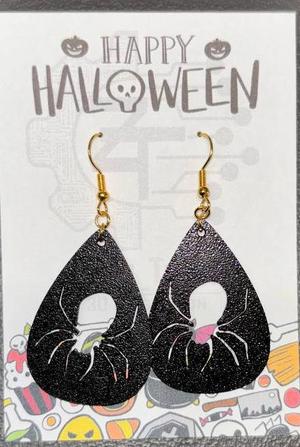 Spiders earrings halloween 