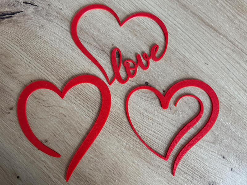 Heart Wall Decor Set