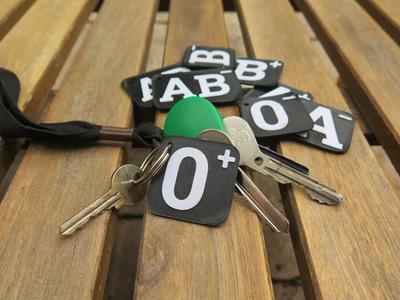 Blood Type Keychain – Quick Print, Life Saver