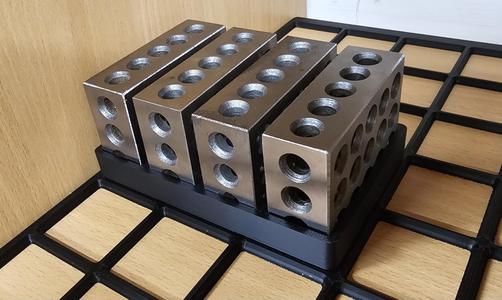 Gridfinity 1-2-3x4 block holder