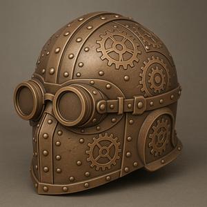 Steampunk Helmet Ornament