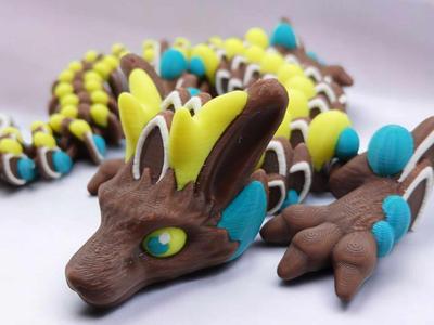 Articulated Chocolate Easter Dragon Flexi