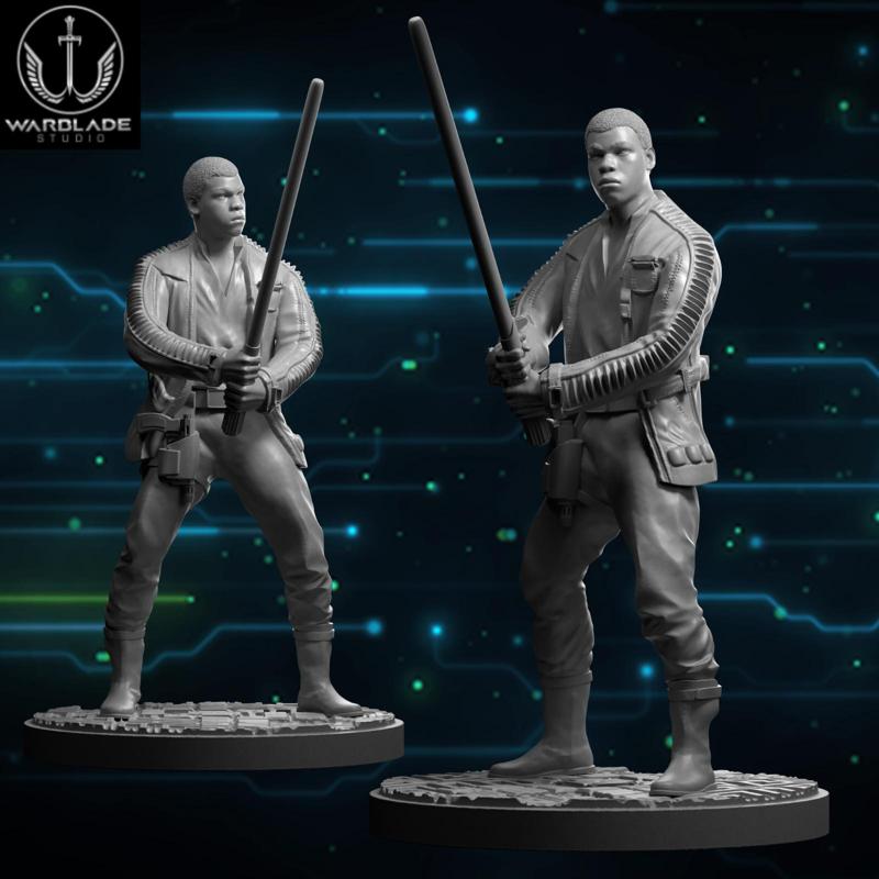 star wars shatterpoint finn presupported included