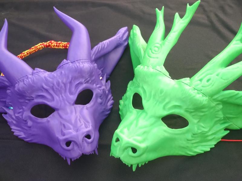 Year of the Dragon Masquerade Masks
