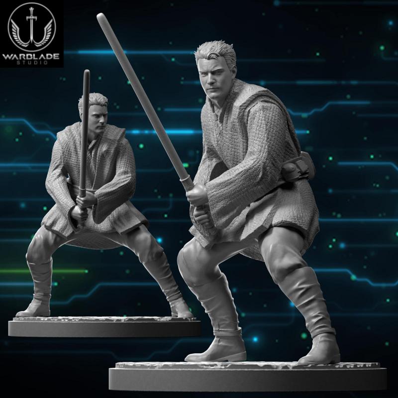 star wars shatterpoint obiwan presupported included