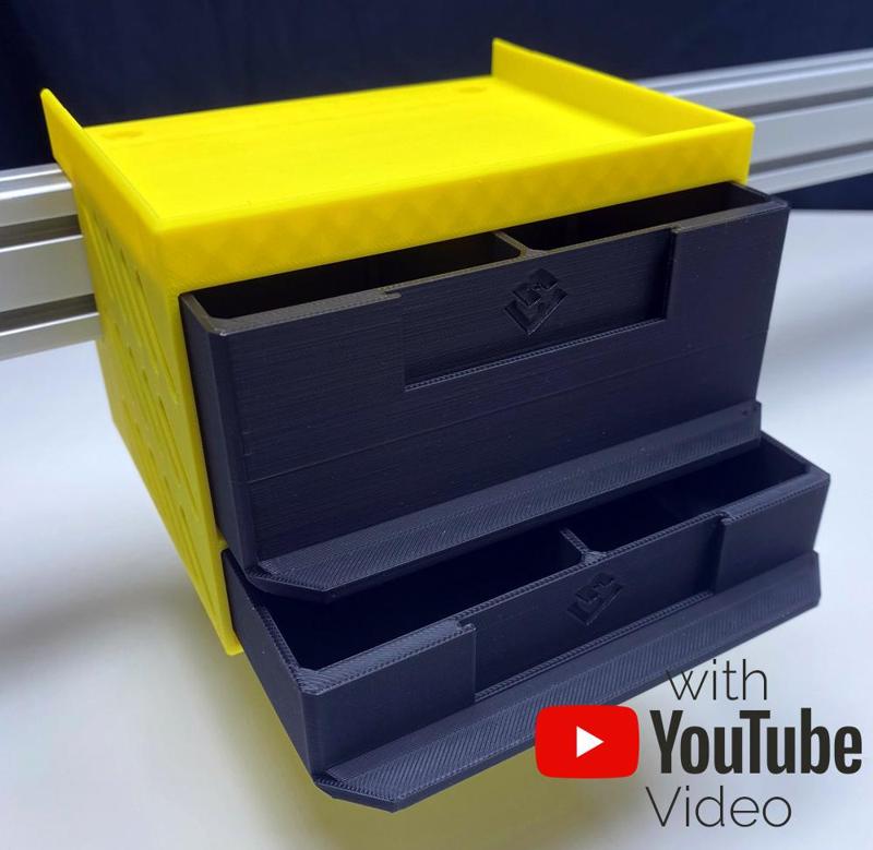 MT-SYSTEM Drawer Box M: Version 1xH2 + 1xH1 (Schubladenbox Gr. M)