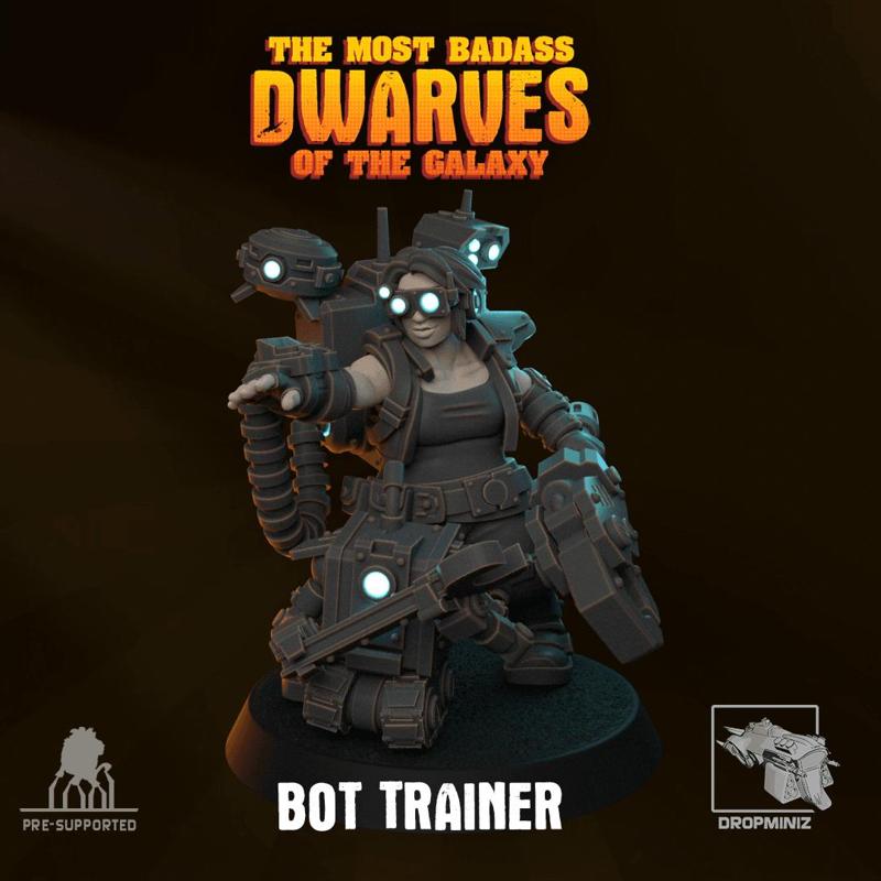 Sci-Fi Female Dwarf Bot Trainer