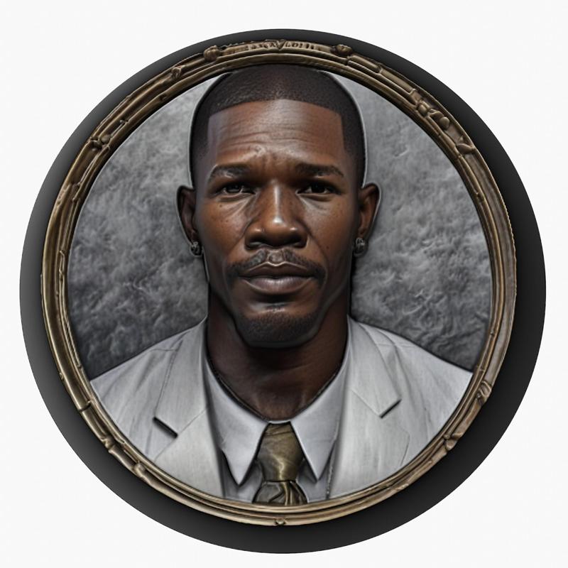 Jamie Foxx medallion pendant
