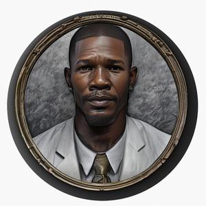 Jamie Foxx medallion pendant