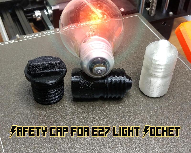Safety Cap for E27 Light Sockets