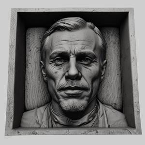 Christoph Waltz head relief actor