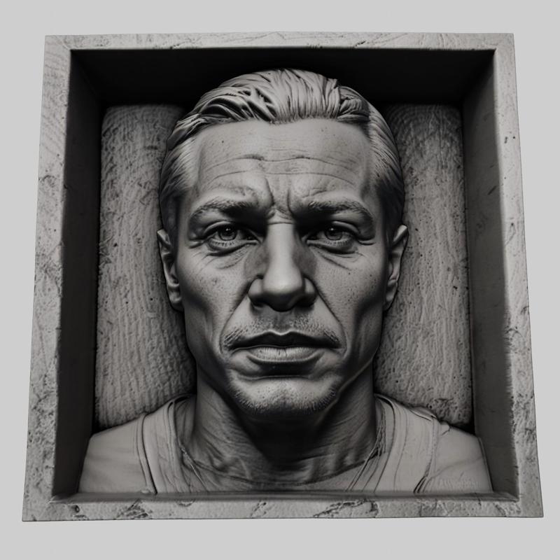 Jeremy Renner head relief actor