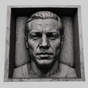 Jeremy Renner head relief actor