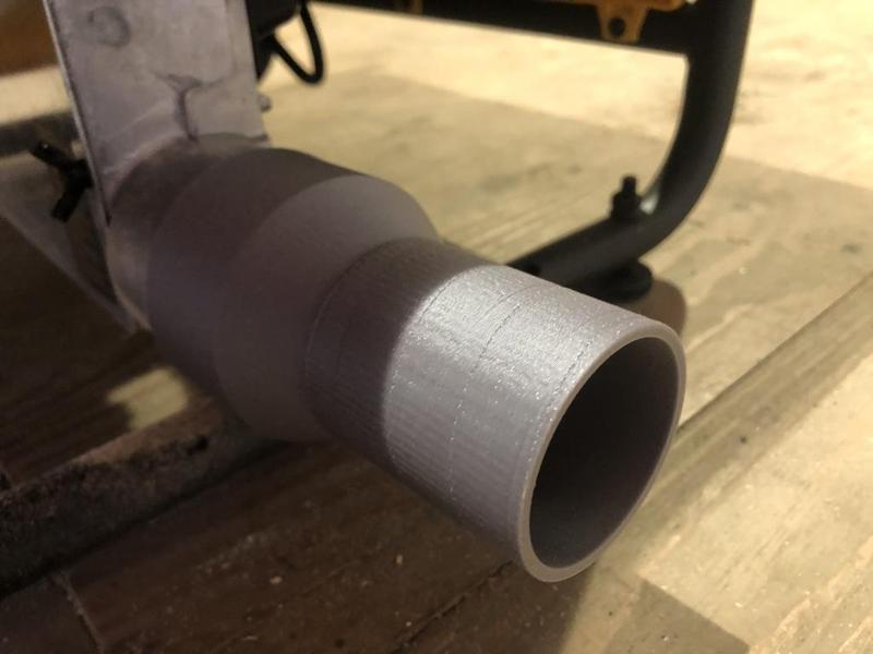 Dewalt table saw to 1 7/8 inch shop vac hose