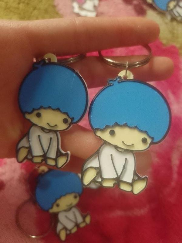 kiki little twin stars keychain