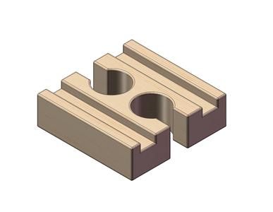 Brio Compatible Female-Female Adapter Wooden Train Track