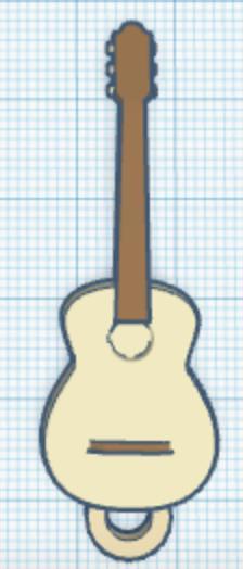 guitar keychain
