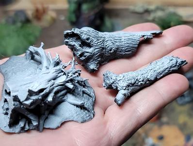 Realistic stumps and logs - photo-scanned terrain props