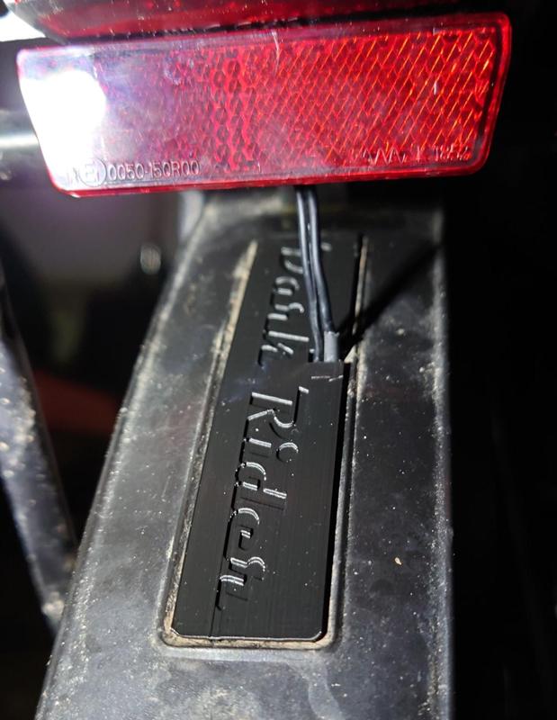 Cube ACID mudguard rear light cover