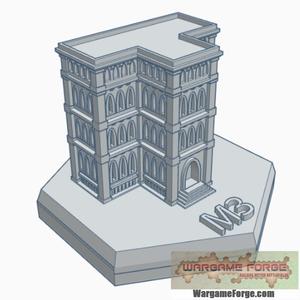 Gothic Building 7 Hex Map Scale HMSG007