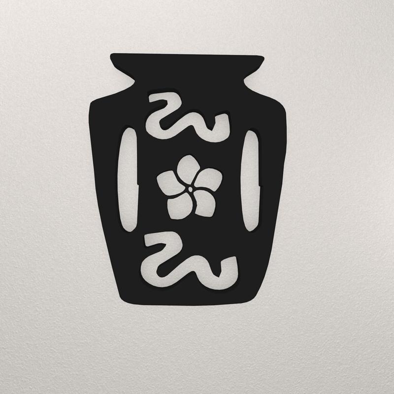 Vase Wall Decoration WANISHI43