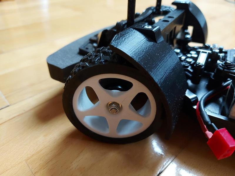 Tamiya TT02 rally mudguards